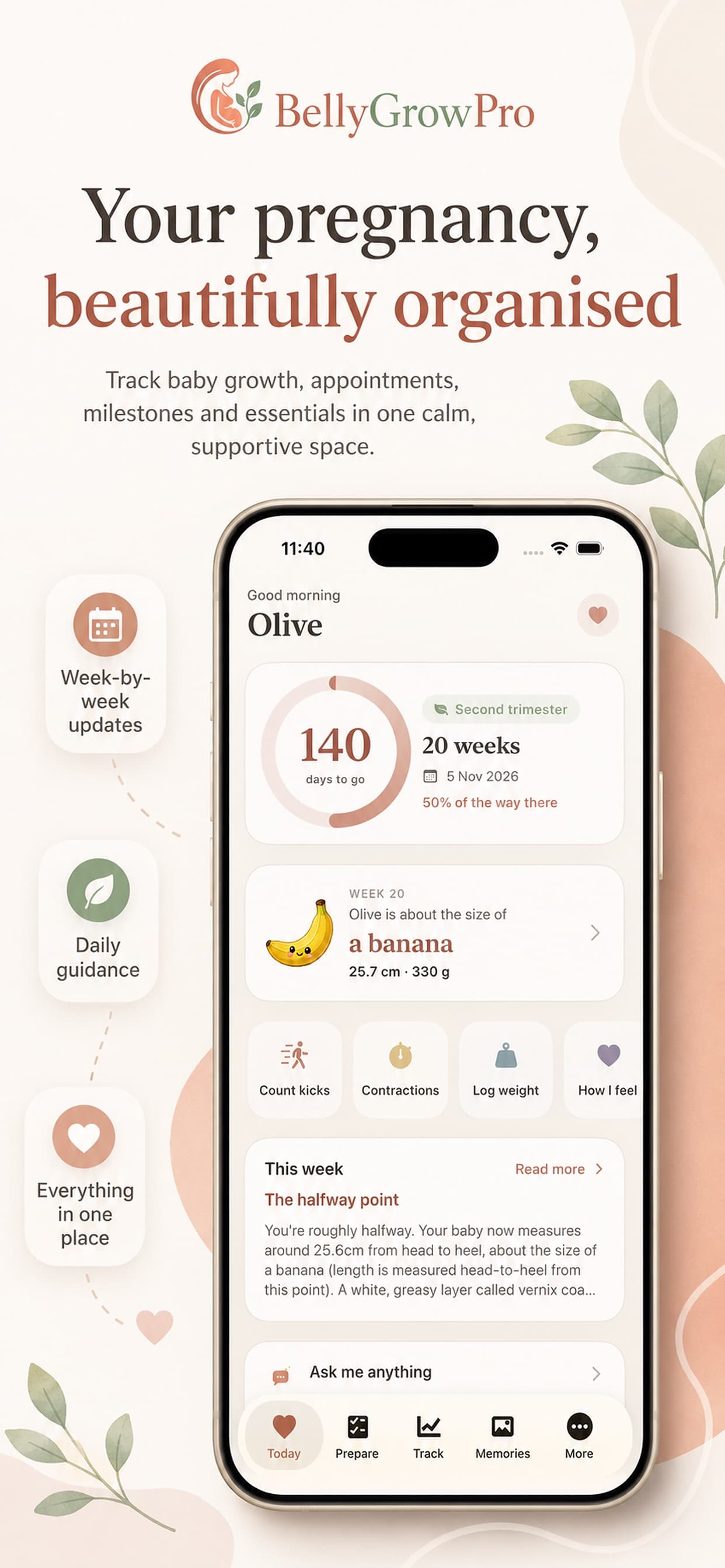 BellyGrowPro screenshot 1