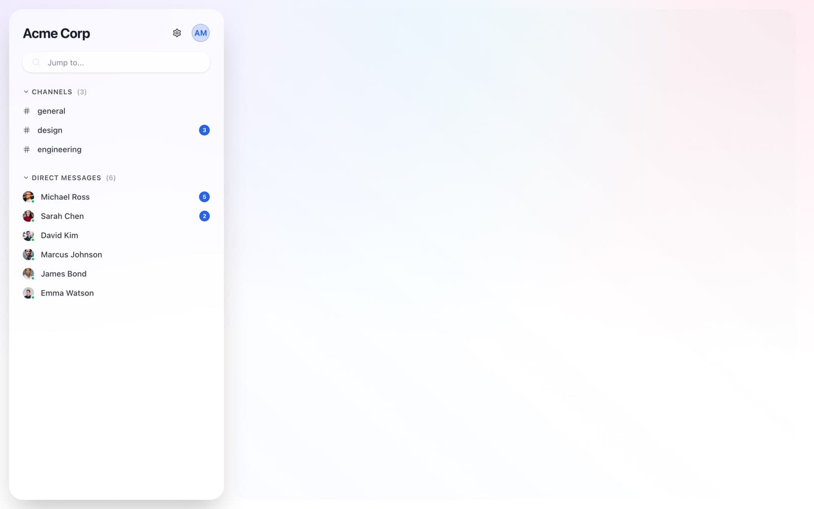 Secure Enterprise Messaging encrypted chat interface