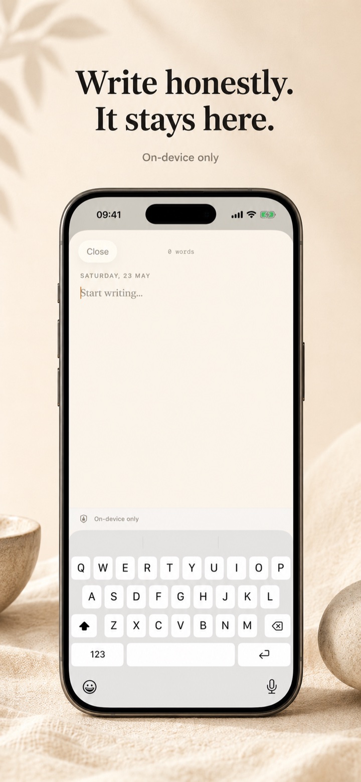 Cairn writing surface — on-device only.